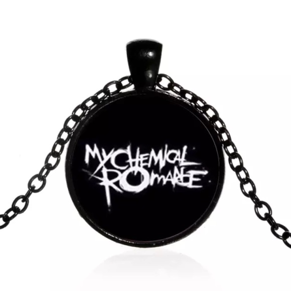 Other - MCR MY CHEMICAL ROMANCE BLACK LOGO NECKLACE NEW